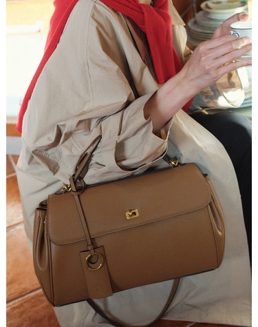 SIAC3061 Leather Michelle Bag M_Brown