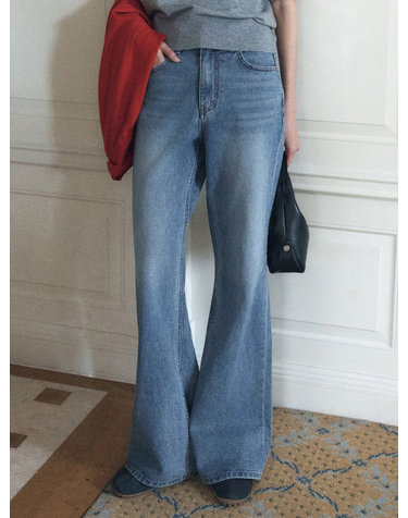 SIJN6109 클린 루즈 부츠 컷 데님_Medium blue