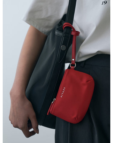 SIAC3125 Loop Nylon Mini Pouch_Red
