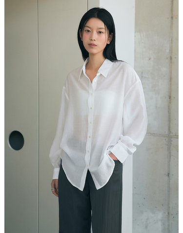 SITP5278 소프트 쉬어 썸머 셔츠_White
