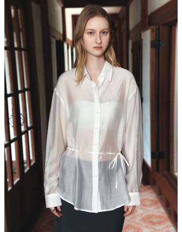 SITP5290 실키 ST 스트링 셔츠_White