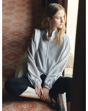 SIOT4198 시스루 링클 블루종_Light gray