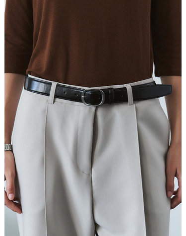 SIAC3154 Solid Buckle Belt_Black