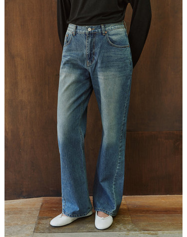 SIJN6119 레귤러 커브드 데님_Vintage blue