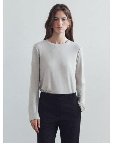 SITP5308 소프트 베이직 티셔츠_Light gray