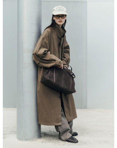 SIOT4205 필드 트렌치 롱 코트_Vintage brown