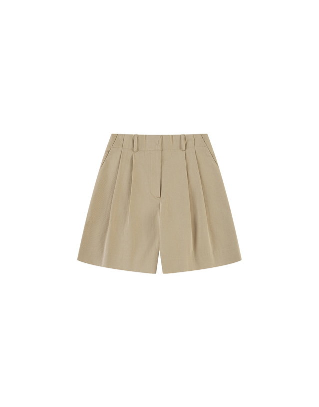시야쥬 SIPT7194 노오비 소프트 볼륨 쇼츠_Beige 베이지 착용컷