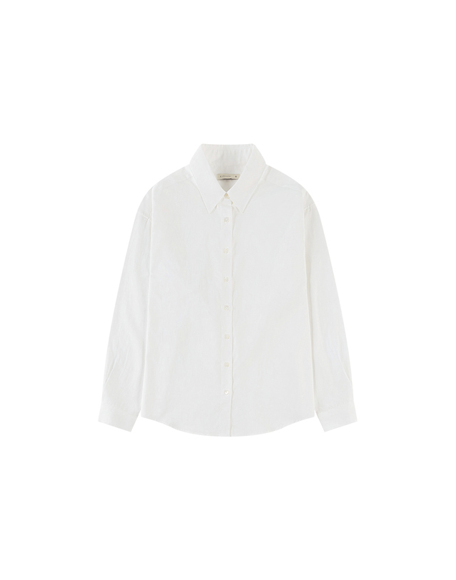 시야쥬 SITP5258 루즈 핏 리에르 셔츠_White 흰색 착용컷