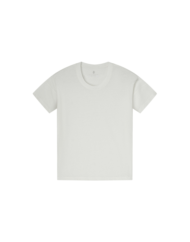 시야쥬 SITP5302 유넥 ST 반팔 티셔츠_White 흰색 착용컷
