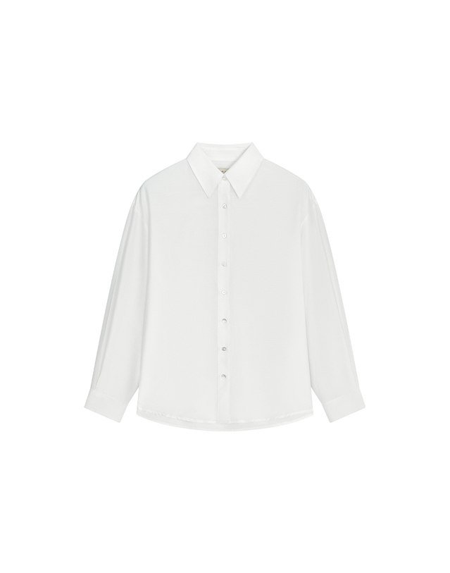 시야쥬 SITP5278 소프트 쉬어 썸머 셔츠_White 흰색 착용컷