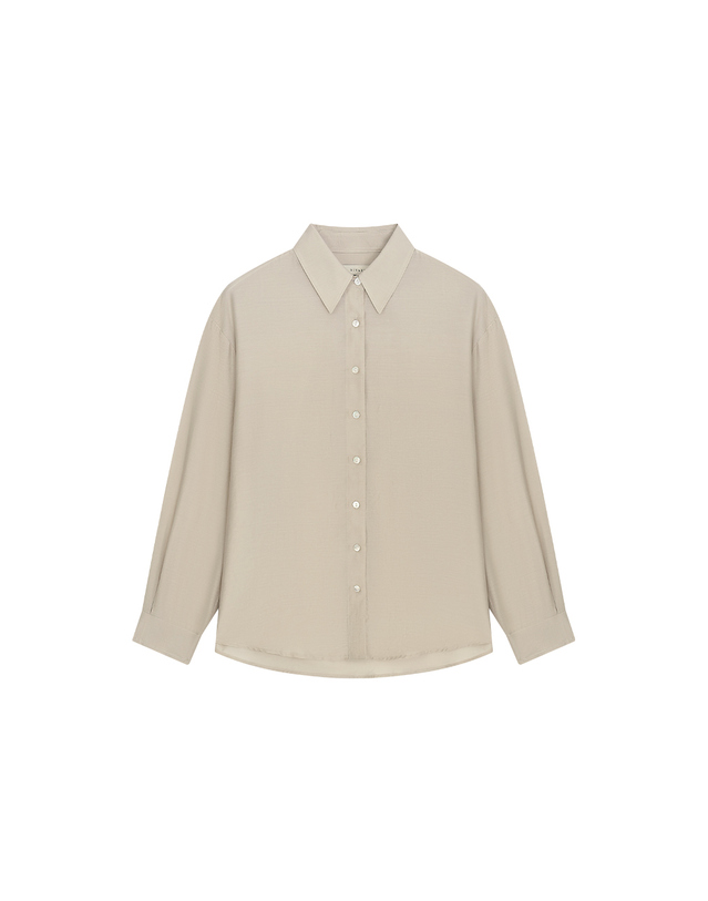 시야쥬 SITP5278 소프트 쉬어 썸머 셔츠_Beige 베이지 착용컷