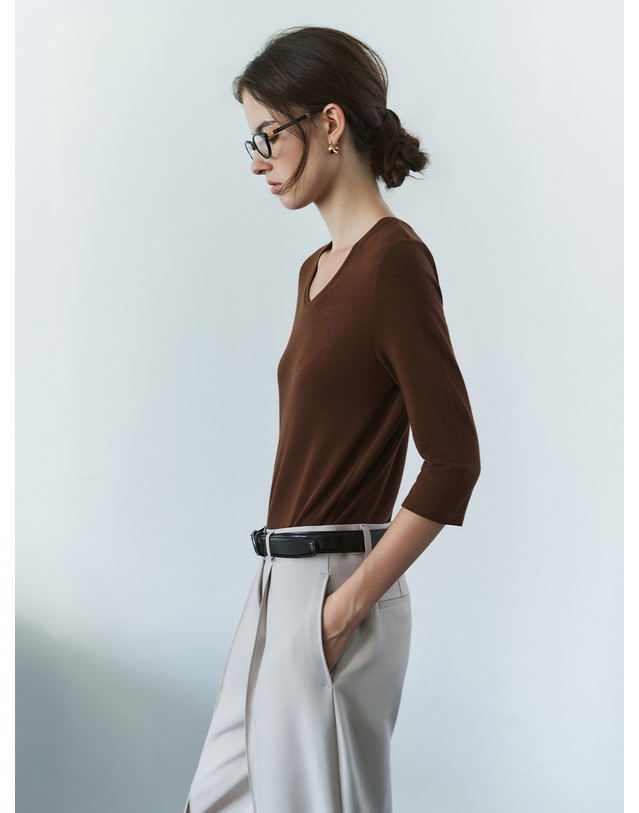 시야쥬 SIAC3154 Solid Buckle Belt_Black 블랙 착용컷