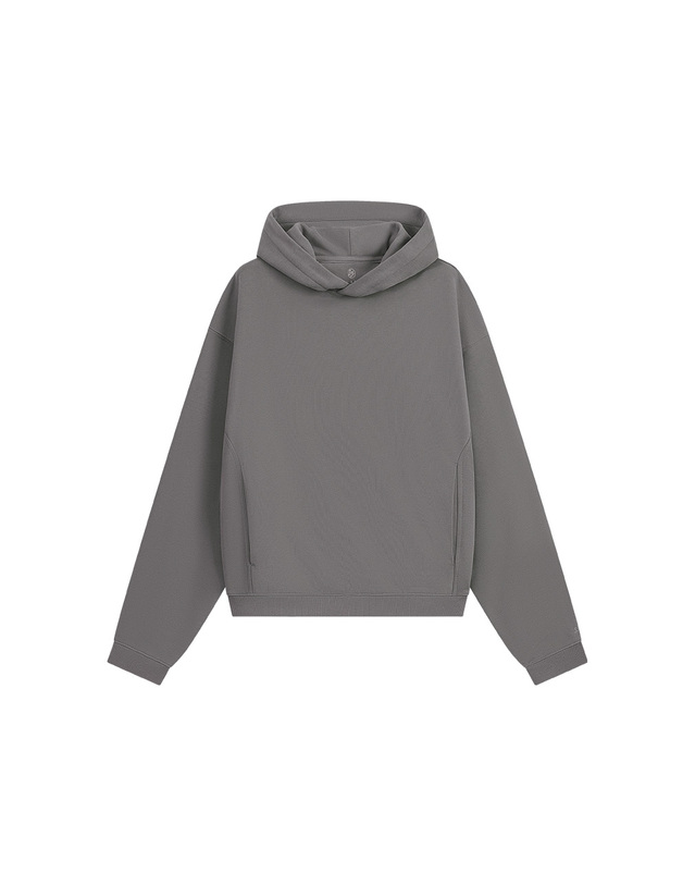 시야쥬 SITP5314 빈티지 레귤러 후드 티셔츠_Purple gray 그레이 착용컷