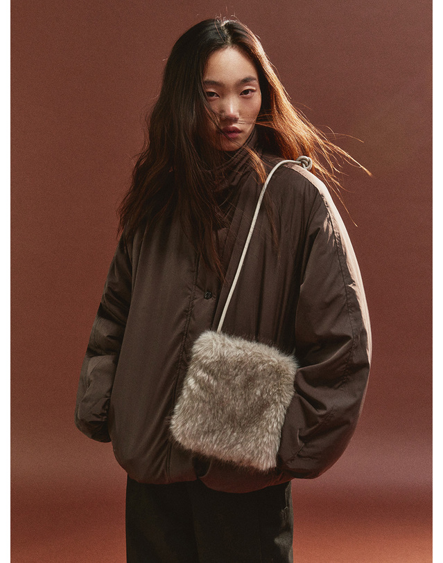 시야쥬 SIAC3158 Flou Bag_Gray 그레이 착용컷