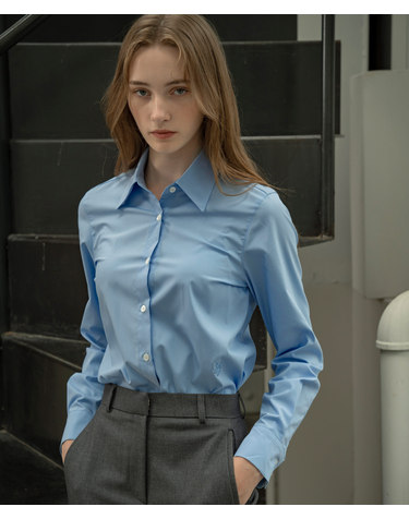 SITP5070 regular-fit signature shirt_Sky blue