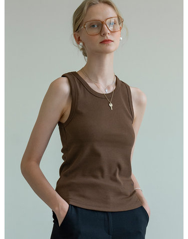 SITP5060 Steady Sleeveless_Brown