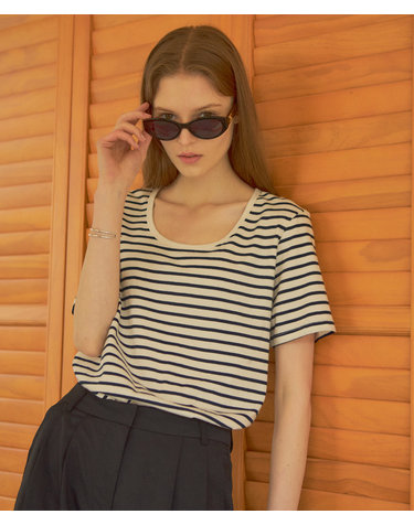 SITP5063 U-neck T-shirt_ST_Ivory