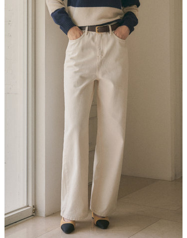 SIJN6062 뉴 와이드 크림 진_Cream