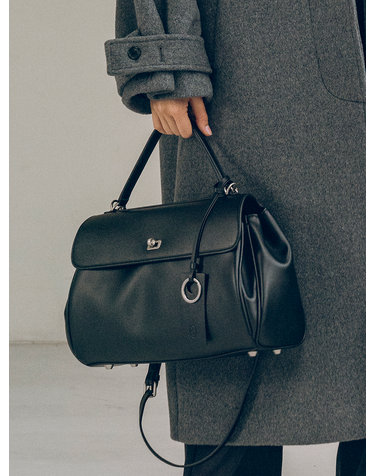 [10/8 예약발송] SIAC3061 Leather Michelle Bag M_Black