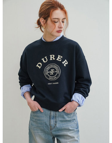 SITP5181 DURER 헤리티지 자수 맨투맨_Navy