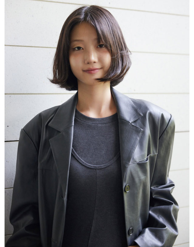아이홀릭 페이크레더 테일러 자켓 착용컷