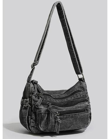 Vintage Denim Shoulder Bag