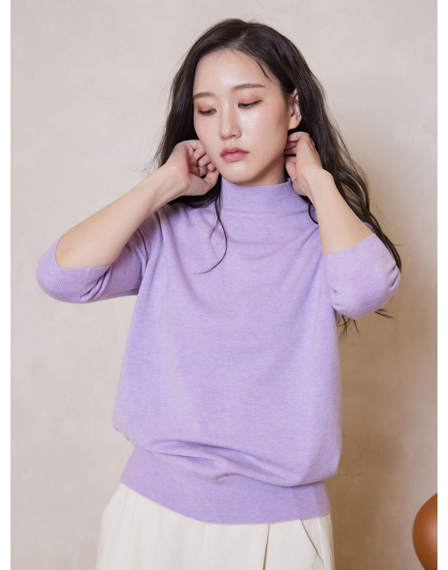아이홀릭 모크넥 반팔 앙상블가디건세트 2color 착용컷