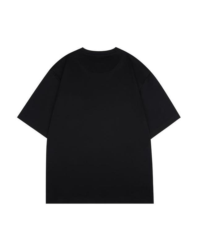 프라다 프라다 UJN837 240 F0002 SWM2 자수 로고 반팔 티셔츠 착용컷