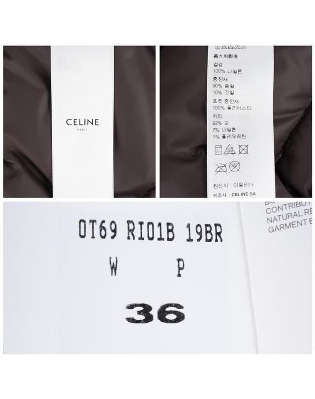 셀린느 셀린느 RI01B0T69 19BR 트리오페 라이트 나일론 슬리브리스 베스트 착용컷