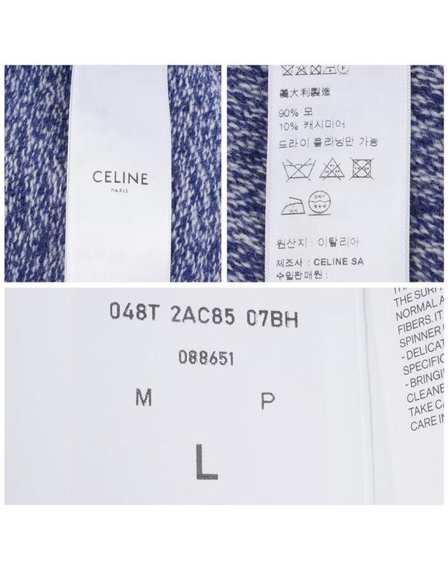 셀린느 셀린느 2AC85048T 07BH 트리오페 울 캐시미어 크루넥 스웨터 착용컷