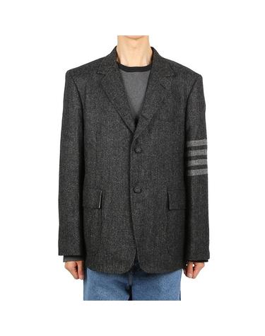 톰브라운 MJU560A 05385 025 사선 브레스트 울 자켓