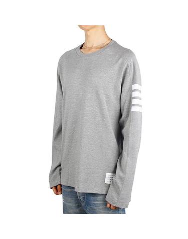톰브라운 MJS245A 07323 055 사선완장 긴팔 티셔츠