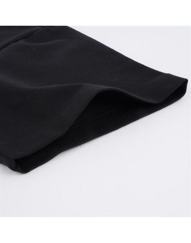 몽클레어 몽클레어 그레노블 8C00002 8790F BLACK 로고 패치 반팔 티셔츠 착용컷