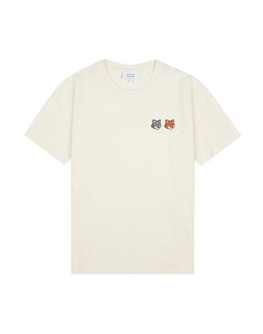 메종키츠네 OW011CFKJ7026 P702 더블 폭스 헤드 레귤러핏 티셔츠