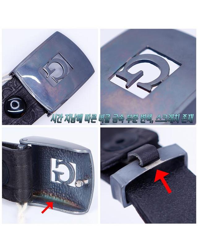 골든구스 리퍼브 골든구스 G25U810 A1 빈티지 G로고 버클 벨트 착용컷