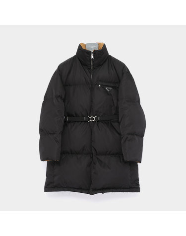 프라다 26FW 삼각로고 리나일론 벨티드 하이넥 롱패딩 여성 자켓 29D408 1WQ8 F0002