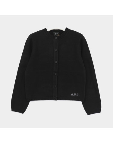 아페세 APC로고 울 크루넥 여성 가디건 WVBDK F22301 LZZ