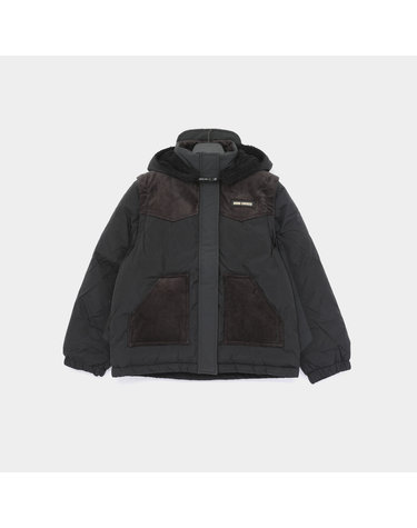 보보쇼즈 26FW 보보로고 패디드 베스트 후드 패딩 남아 자켓 B226AC104 401