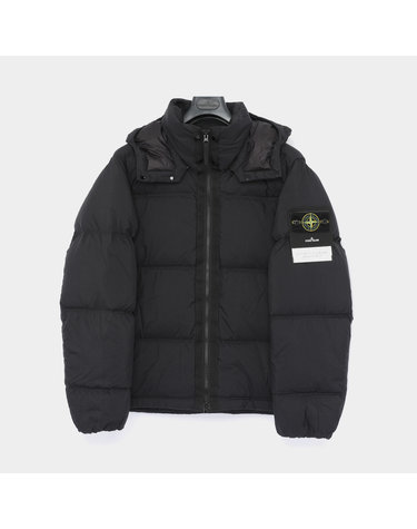 스톤아일랜드 26FW 와펜로고 매트 립스탑 코듀라 나일론 후드 패딩 남성 자켓 L2S154100013 S0483 V0029