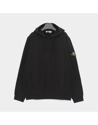 스톤아일랜드 26FW 와펜로고 블러쉬드 오가닉 코튼 플리스 남성 후드티 L2S156100048 S0A20 V0029