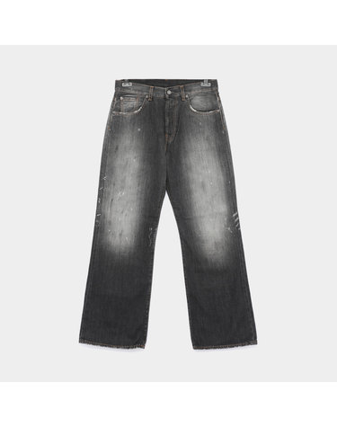 아크네 26FW 페인팅 워싱 루즈핏 데님 남성 팬츠 B00393 900