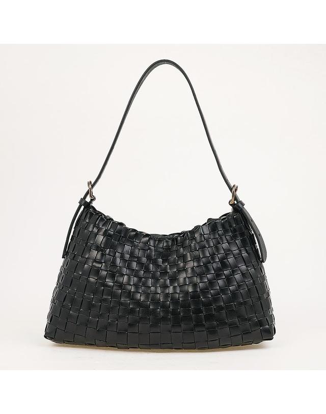 드래곤 디퓨전 [드래곤디퓨전] FW26 여성 호보 살비지 숄더백 8170 BLACK 착용컷