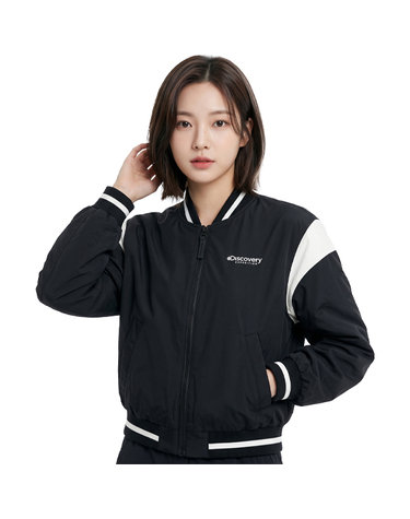 디스커버리  여성 경량  바시티 자켓 DWWJ95043-BKS