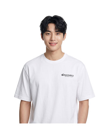 디스커버리 공용 백그래픽 워터 반팔티셔츠 DXSW75043-WHS
