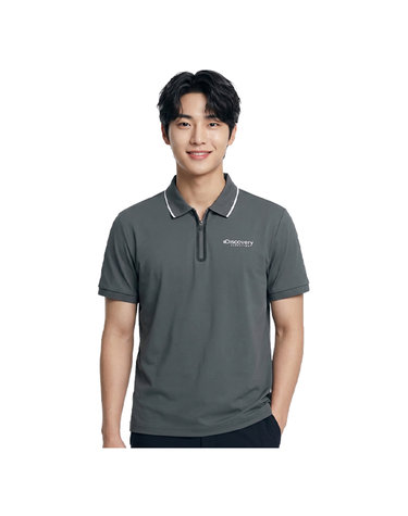 디스커버리 남성 웰딩 집업 카라티셔츠 DMTSGQ043-GRD