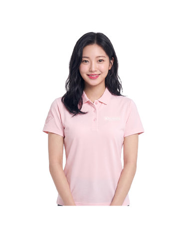 디스커버리 여성 소매 로고 카라티셔츠 DWTS74043-PCL