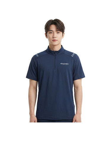 디스커버리 남성 냉감 집업 반팔티셔츠 DMZT61043-NYS