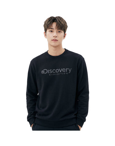 디스커버리 공용 뉴 로건 맨투맨 티셔츠 DXMT31044-BKS