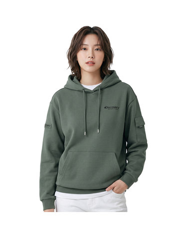 디스커버리 공용 와펜 포켓 후드티셔츠 DXHD35044-LKS