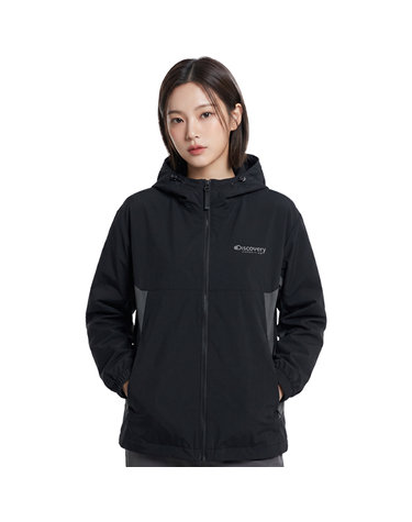 디스커버리 공용  컬러블럭 우븐 트레이닝 자켓 DXTR25044-BKS